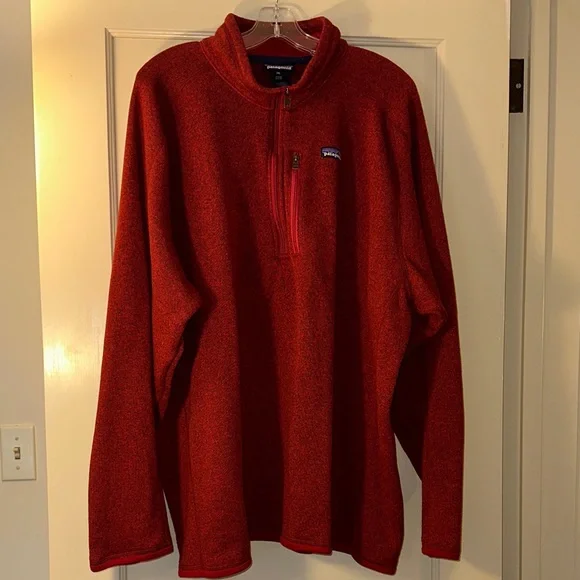 Patagonia Men's XXXL Vibrant Red Zip-Up Sweater - Picture 12 of 12